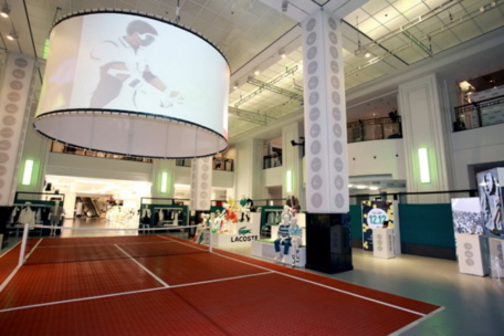 Tennis Promotion im KaDeWe Berlin zum 75-jährigen Jubiläum von LACOSTE